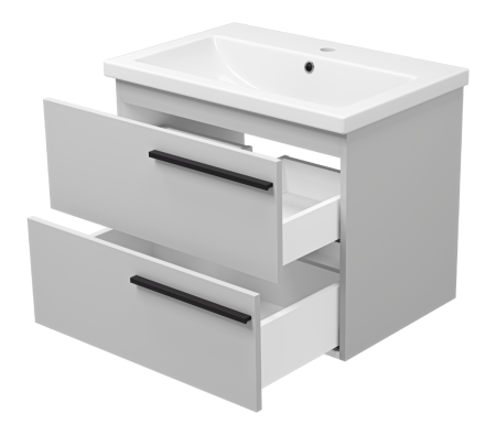 Тумба под раковину Misty Ненси П-Нен-09070-502Я 70х50 подвесная цвет серый