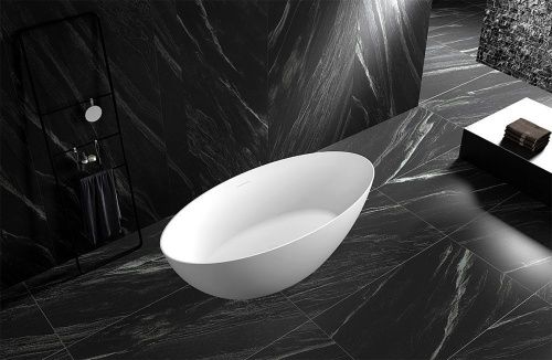 Ванна акриловая Abber AB9374-1.8 180х85 отдельностоящая овальная с каркасом - фото 3