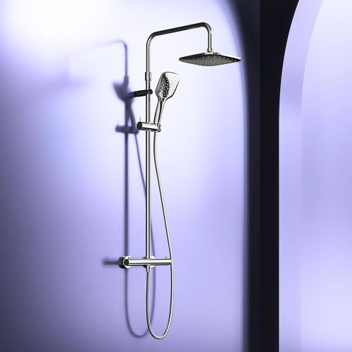 Душевая стойка Damixa Option DX218092000 настенная цвет хром с термостатом