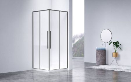 Душевой уголок Vincea Slim-N VSS-4SN8010CLGM 100х80 стекло прозрачное профиль хром без поддона