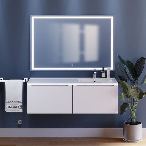 Тумба под раковину Uperwood Tanos 291020262 120х50 подвесная цвет белый - фото 3