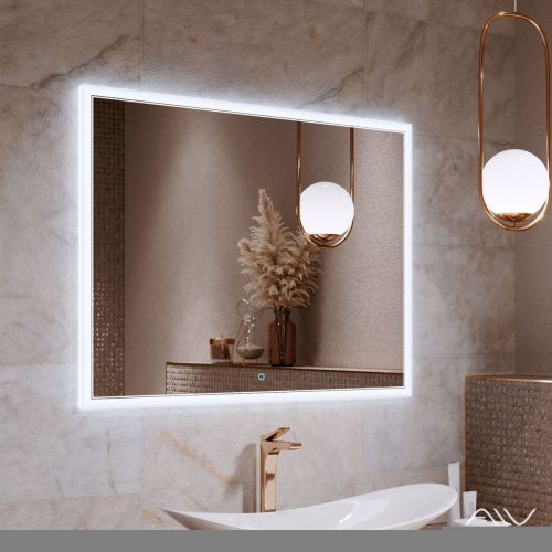 Зеркало с подсветкой Alavann Emma ALV0060001 100х80 подвесное - фото 2
