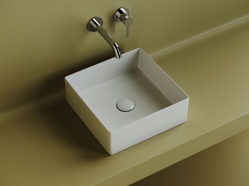 Раковина из сантехнического фарфора Ceramica Nova ELEMENT CN6068 40х40 накладная цвет белый без отверстий под смеситель - фото 3