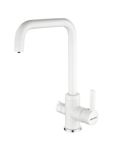Смеситель для кухни Paulmark LOGAS Lo213021-431TW на мойку белый