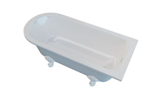 Ванна из литьевго мрамора Astra-Form Ретро 01010006 170х75 отдельностоящая асимметричная с ножками - фото 3