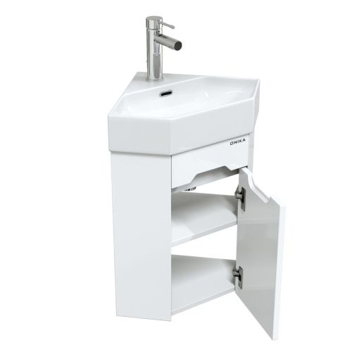 Раковина из сантехнического фарфора Onika Line LIN35SLWB01 50х40 накладная цвет белый 1 отверстие под смеситель - фото 3