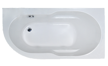Ванна акриловая Royal Bath AZUR RB614203R 170х80 пристенная асимметричная без каркаса