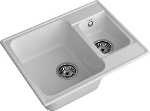 Кухонная мойка Granfest Quarz 09 серый 60х50 цвет серый поверхность матовая - фото 2
