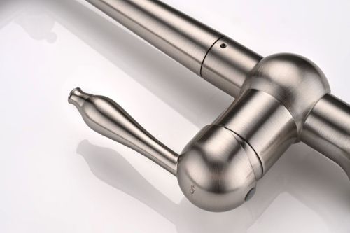 Смеситель для кухни Paulmark RETRO Re213226-BS на мойку никель - фото 4