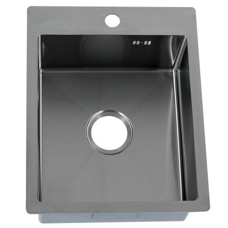 Кухонная мойка Melana ProfLine MLN-R4050H+коландер 40х50 цвет серый поверхность матовая