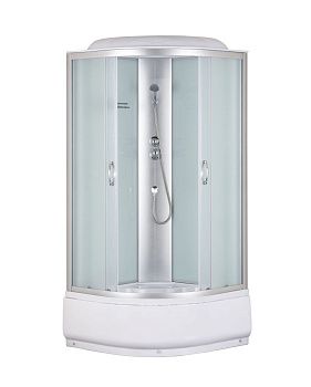 Душевая кабина Taliente TA-8080M 80х80 четверть круга с крышей ориентация универсальная