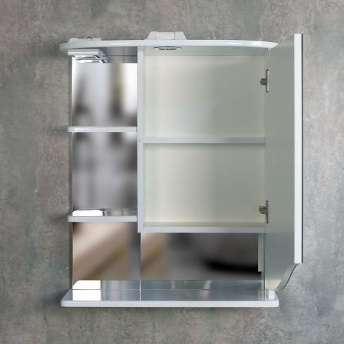 Зеркало-шкаф Onika Виола 206003 60х70 подвесной цвет белый - фото 5