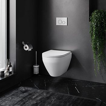 Чаша унитаза подвесная Am.Pm Spirit V2.0 C701700WH цвет белый без сиденья безободковая душевой смыв