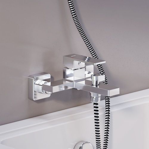 Смеситель для ванны и душа Damixa Gala 531000000 настенный хром - фото 4