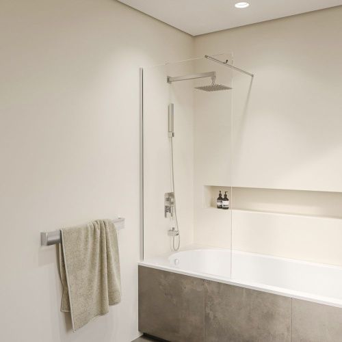 Душевая шторка на ванну RGW Screens 351105009-11 90х150 стекло прозрачное профиль хром ориентация универсальная - фото 2