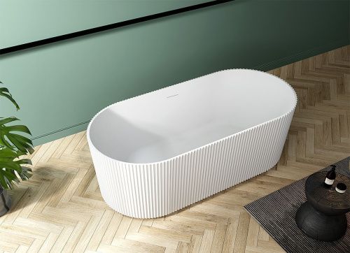 Ванна акриловая Abber AB9325-1.7 170х80 отдельностоящая овальная с каркасом - фото 3