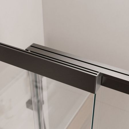 Душевая шторка на ванну Cezares SLIDER SLIDER-FIX-VF-11-90/150-C-GM 90х150 стекло прозрачное профиль оружейная сталь ориентация универсальная