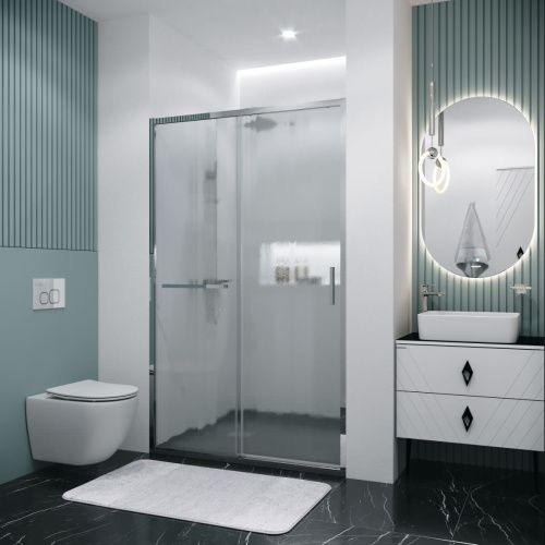 Душевая дверь Grossman Style 100.K33.05.120.10.02 120х195 стекло текстурное профиль хром - фото 5