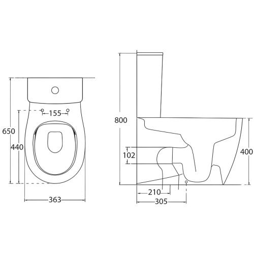 Чаша унитаза напольная Allen Brau Fantasy 4.11009.20 цвет белый без бачка с сиденьем микролифт безободковая каскадный смыв - фото 5