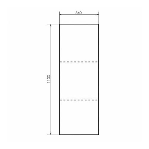 Шкаф-пенал Comforty Таллин 00-00009971CF 30х110 подвесной цвет белый/бежевый - фото 2