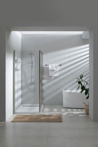 Боковая стенка Allen Brau Priority 3.31017.BA 90х200 стекло прозрачное профиль серебро - фото 3