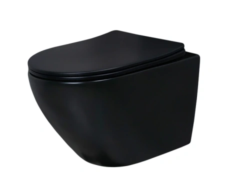 Унитаз подвесной Gid Convexo 62226Y черный с сиденьем микролифт безободковый смыв торнадо