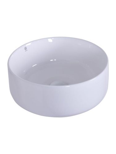 Раковина из сантехнического фарфора Orange B07-345W 30х30 накладная цвет белый - фото 4