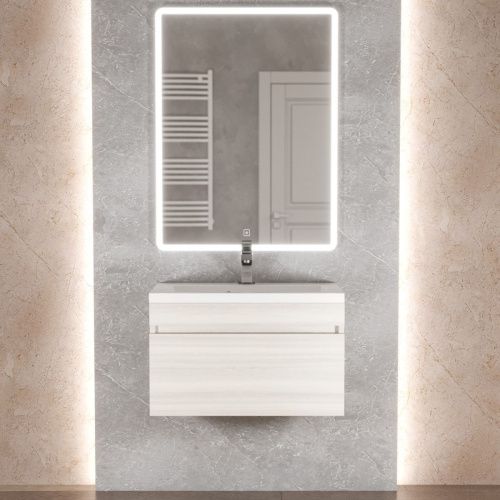 Тумба с раковиной Uperwood Eva 3930313468 60х50 цвет белый - фото 2