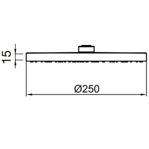 Верхний душ Webert Comfort AC1011015STEEL хром - фото 3