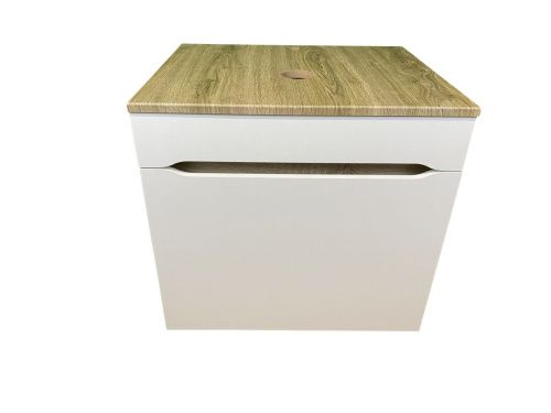 Тумба с раковиной Sintesi STL.W7018_SIN-LVB-APP-407 60х60 подвесная цвет белый - фото 5