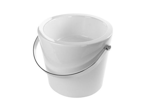 Раковина из сантехнического фаянса Scarabeo Bucket 8801CR 30х30 накладная цвет белый