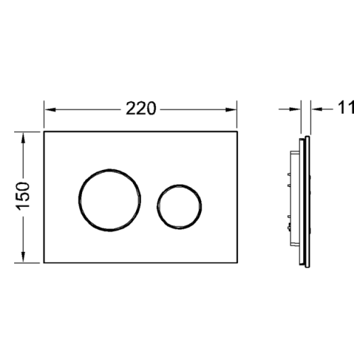 Клавиша смыва механическая Tece TECEloop 9240651 цвет белый/зеленый - фото 2