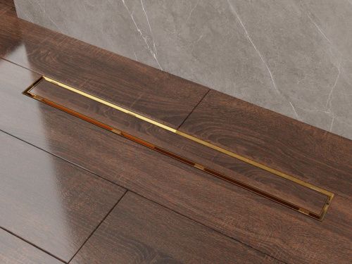 Душевой лоток Plumberia Selection PSL LINEAR PSL80OR 80х5 золото - фото 5