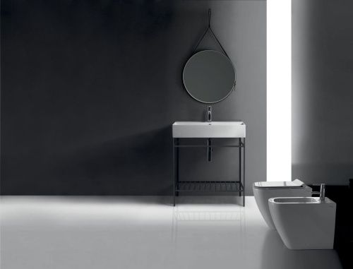 Раковина из сантехнического фарфора Galassia Meg11Pro 8937 100х50 подвесная цвет белый - фото 4