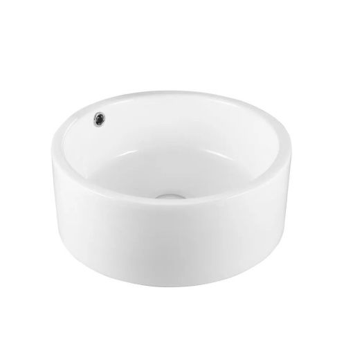 Раковина из сантехнического фарфора Cerutti SPA CR7022 40х40 накладная цвет белый без отверстий под смеситель - фото 5