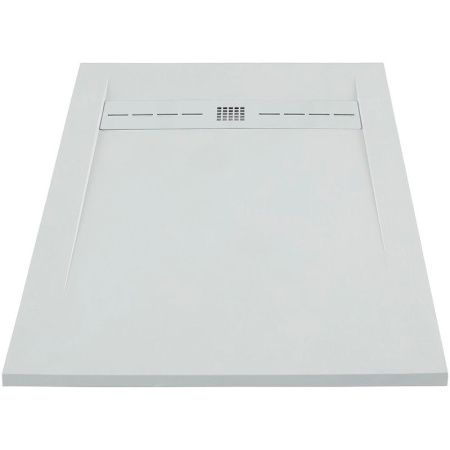 Душевой поддон из искусственного камня Allen Brau Infinity 8.21004-21 140х80 белый без каркаса