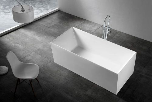 Ванна акриловая Abber AB9274-1.7 170х75 отдельностоящая прямоугольная с каркасом - фото 2