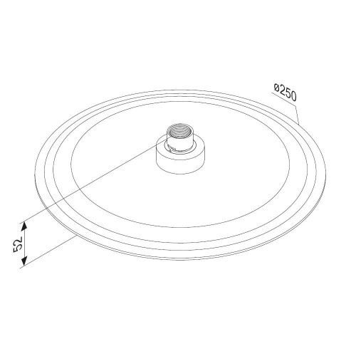 Верхний душ Damixa Scandinavian Pure 936050300 25х25 черный - фото 5