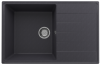 Кухонная мойка Ulgran Quartz Prima 780-08 80х50 цвет черный поверхность матовая