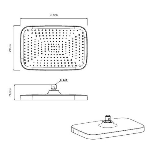 Душевая система Vincea VSFW-4211MB встраиваемая в стену цвет черный - фото 5