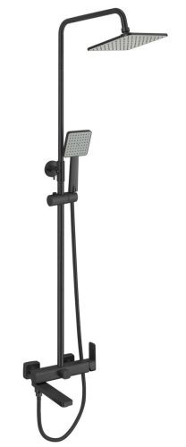 Душевая стойка Fmark FS8745-22H настенная цвет черный - фото 2