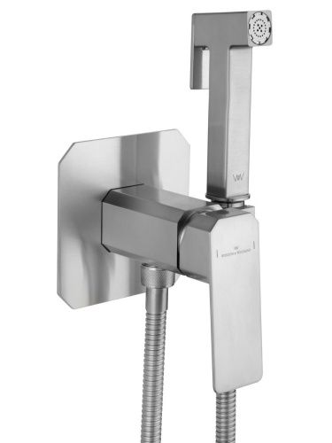 Смеситель для ванны и душа Wonzon & Woghand DIAMOND WW-88829011-BN встраиваемый в стену никель - фото 5