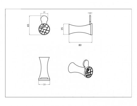Крючок CeramaLux Virginia 94301A