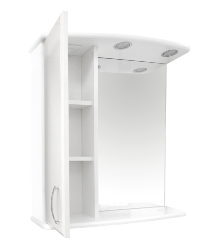 Зеркало-шкаф Misty Зеркала-шкафы Э-Аст04060-01СвЛ 60х70 подвесной цвет белый - фото 3