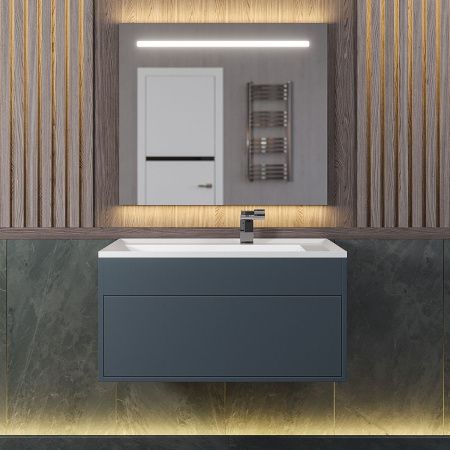 Тумба под раковину Uperwood Lotus 39340205462 80х50 подвесная цвет серый