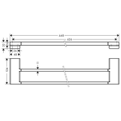 Полотенцедержатель Hansgrohe AddStoris 41743340 - фото 2