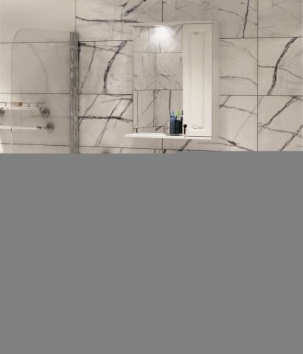 Зеркало-шкаф Corozo Элегия ретро SD-00000006 60х70 подвесной цвет белый - фото 3