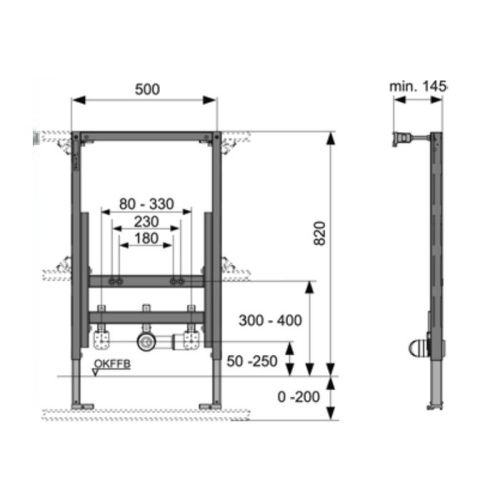 Инсталляция для биде Tece TECEprofil 9330005 - фото 2