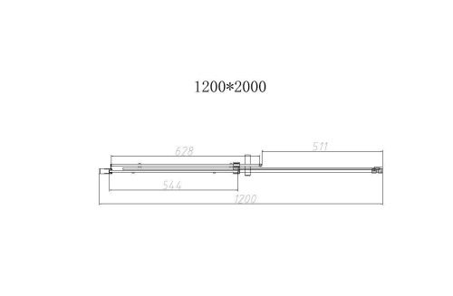 Душевая дверь Vincea Dice VDS-4D120CLGM 120х200 стекло прозрачное профиль вороненая сталь - фото 4