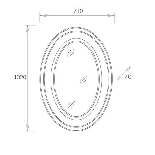 Зеркало с подсветкой Onika Адель 207030 70х100 - фото 4